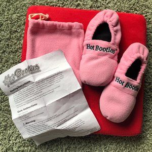 HOT BOOTIES FOOT WARMERS IN BOOTIE BAG PINK S/M